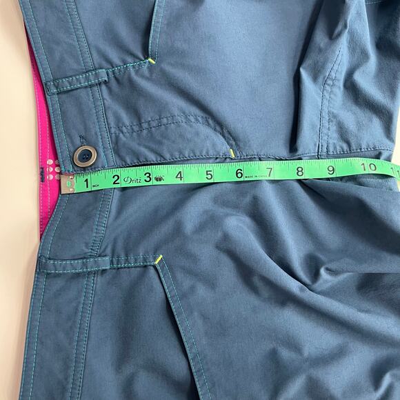 Title Nine Trail Mix Capri Pants Womens Sz 6 Blue Cargo Cropped‎ Hiking Outdoor - Picture 11 of 16